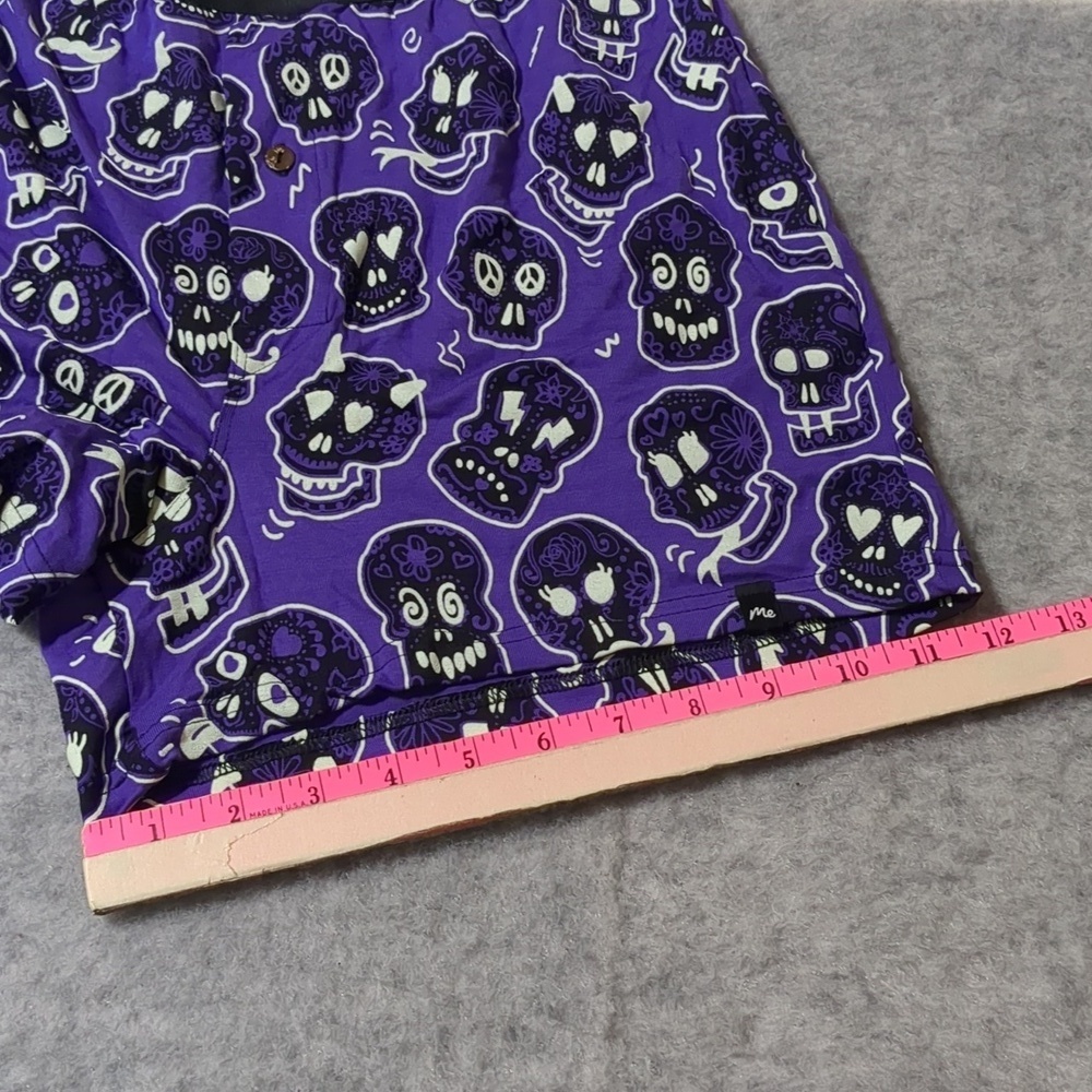 NWOT MeUndies Glow in the Dark Skull Men's Button Boxers Medium - Picture 6 of 8